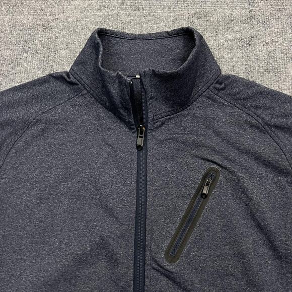 Lululemon Jacket Mens Large Blue Full Zip Stretch Athletic Track Lightweight Run - Picture 6 of 9
